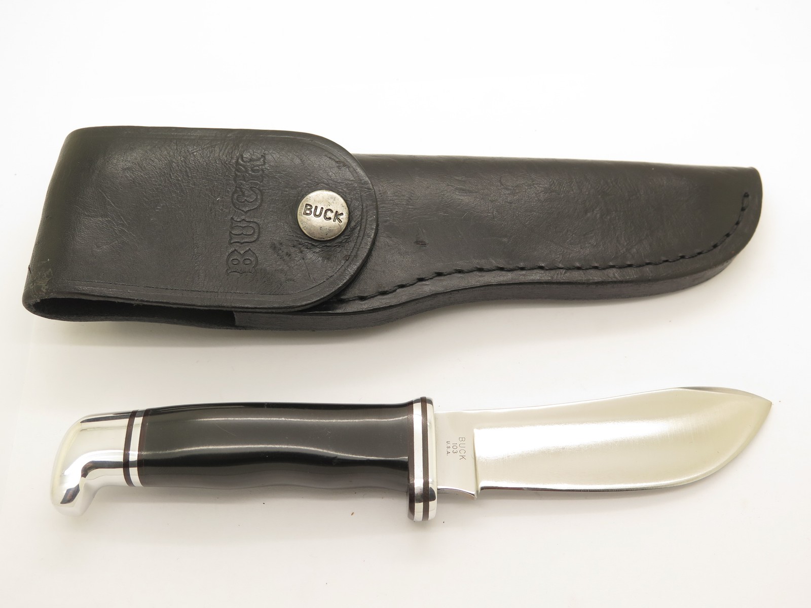 Vintage Three 3 Liner 1972-86 Buck 103 Skinner USA Fixed Blade Hunting Knife Vintage Three 3 Liner 1972-86 Buck 103 Skinner USA Fixed Blade Hunting Knife