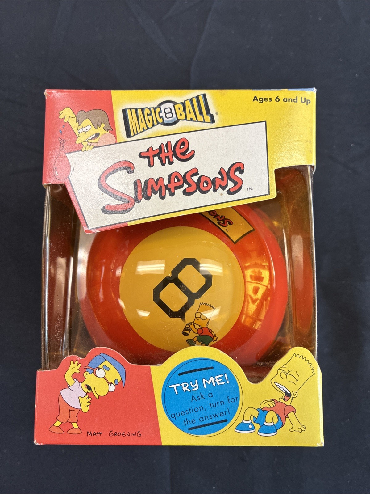 BNIB 2002 SIMPSONS RED MAGIC 8 BALL BNIB 2002 SIMPSONS RED MAGIC 8 BALL