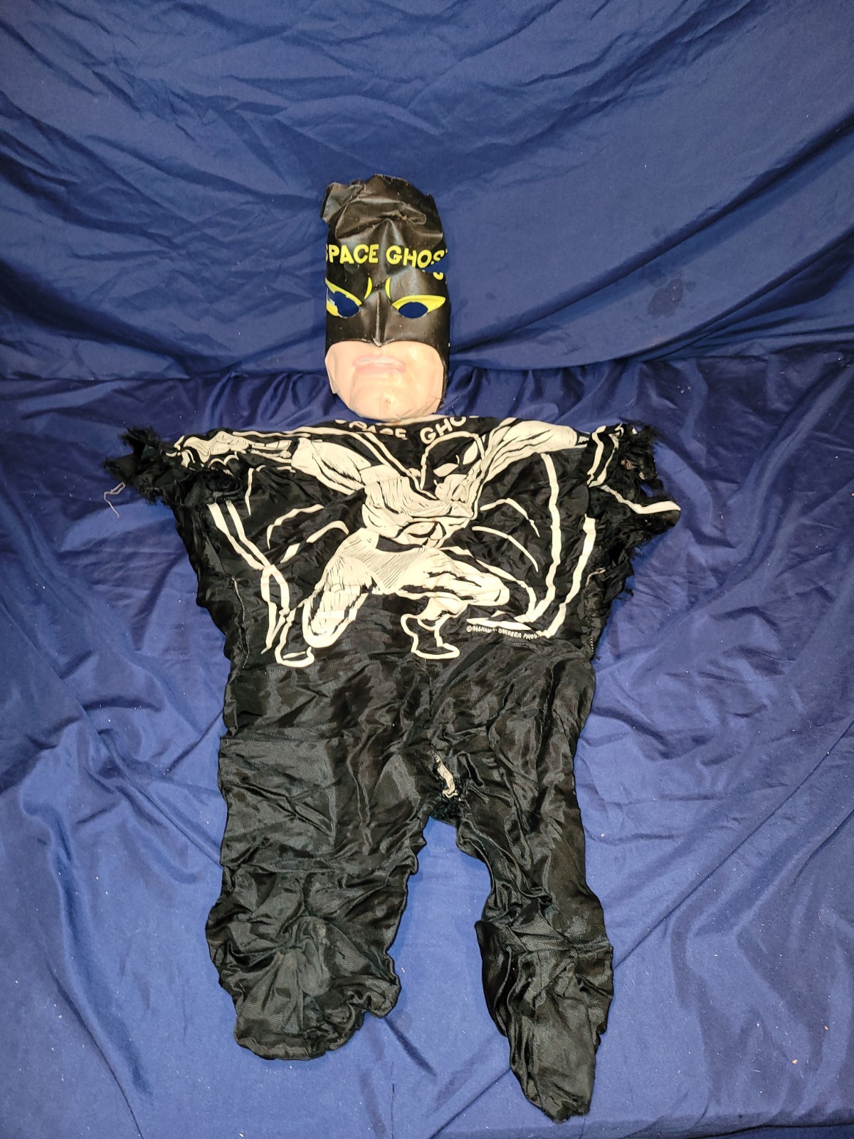 "Poor" Vintage 1966 Ben Cooper Space Ghost Halloween Costume Mask "Poor"