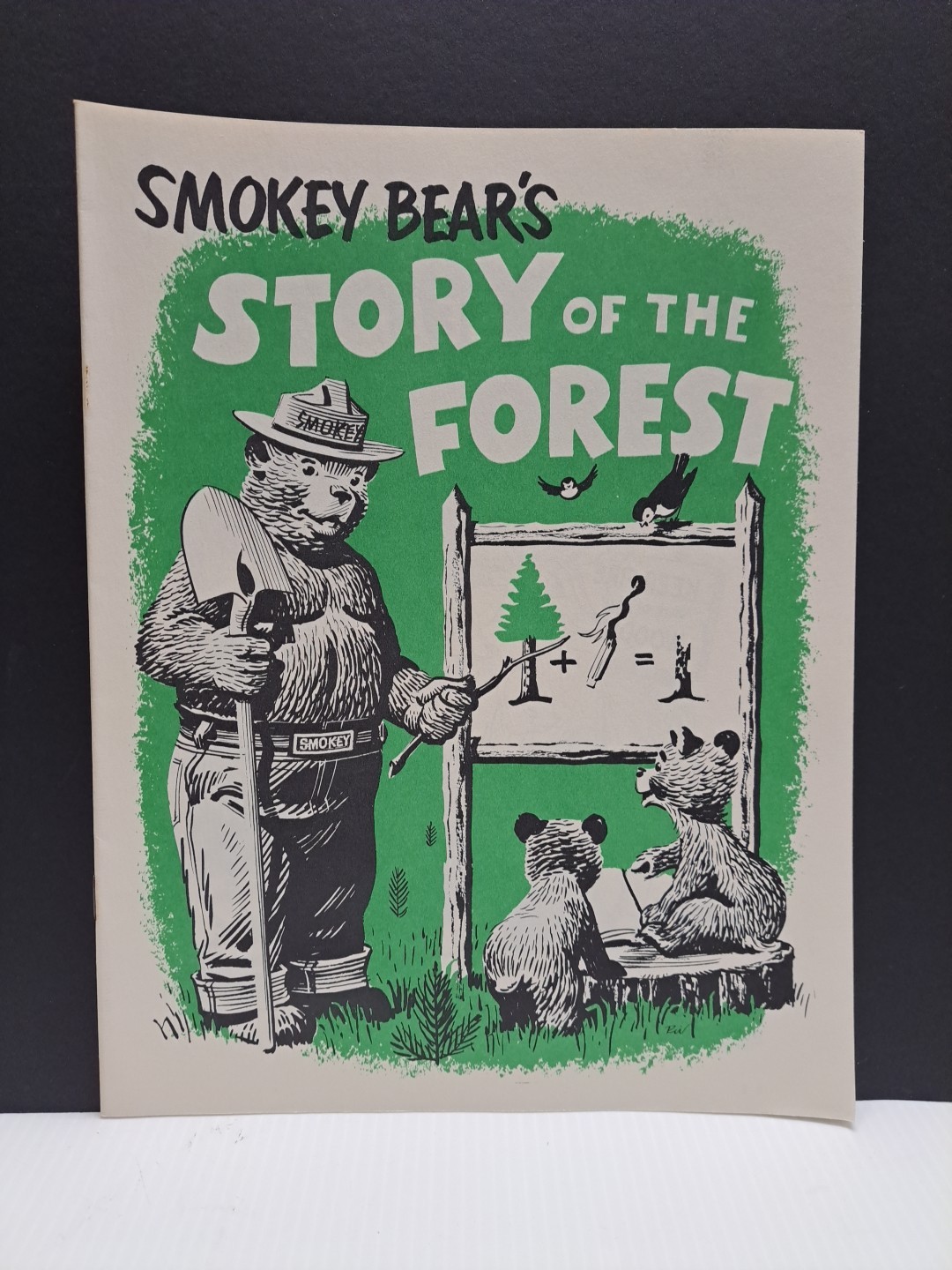Vtg 1957 Smokey Bear's STORY OF THE FOREST Child's Activity Coloring Workbook Vtg 1957 Smokey Bear's STORY OF THE FOREST Child's Activity Coloring Workbook