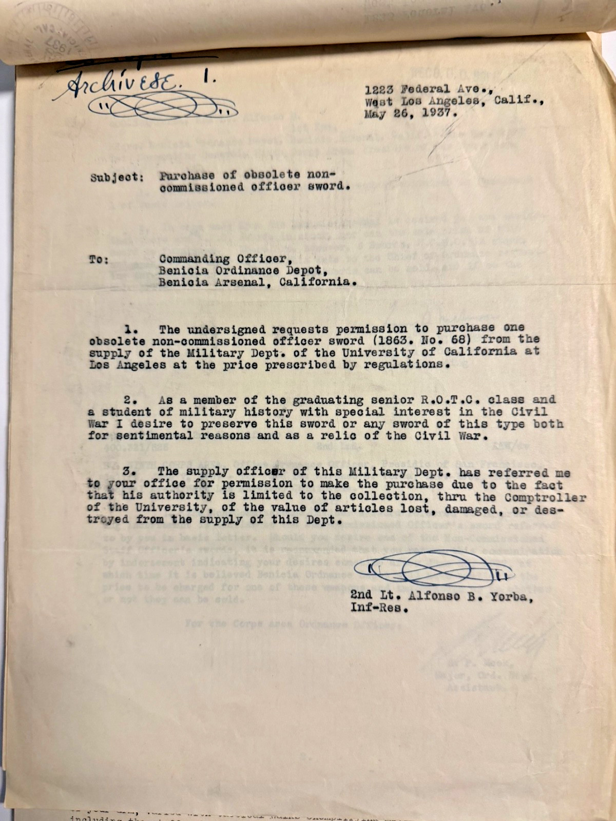 WW2 "Special Orders" No. 84 & No. 94; Camp Ord 1937 WW2 "Special Orders" No. 84 & No. 94; Camp Ord 1937