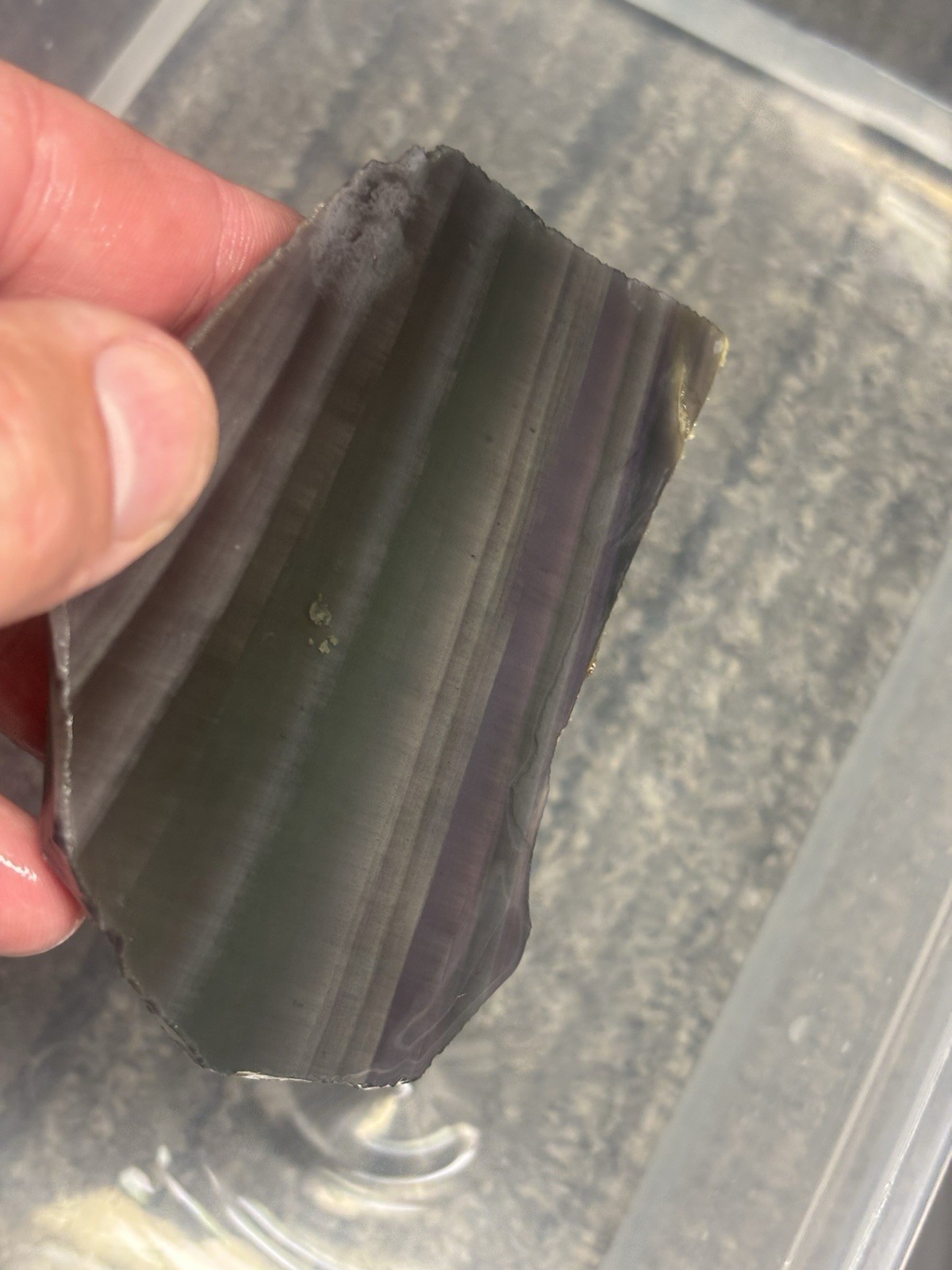Rainbow Obsidian Slab For Flint Knapping 3 1/2 X 2 1/2 Nice Thick 1/4 Rainbow Obsidian Slab For Flint Knapping 3 1/2 X 2 1/2 Nice Thick 1/4