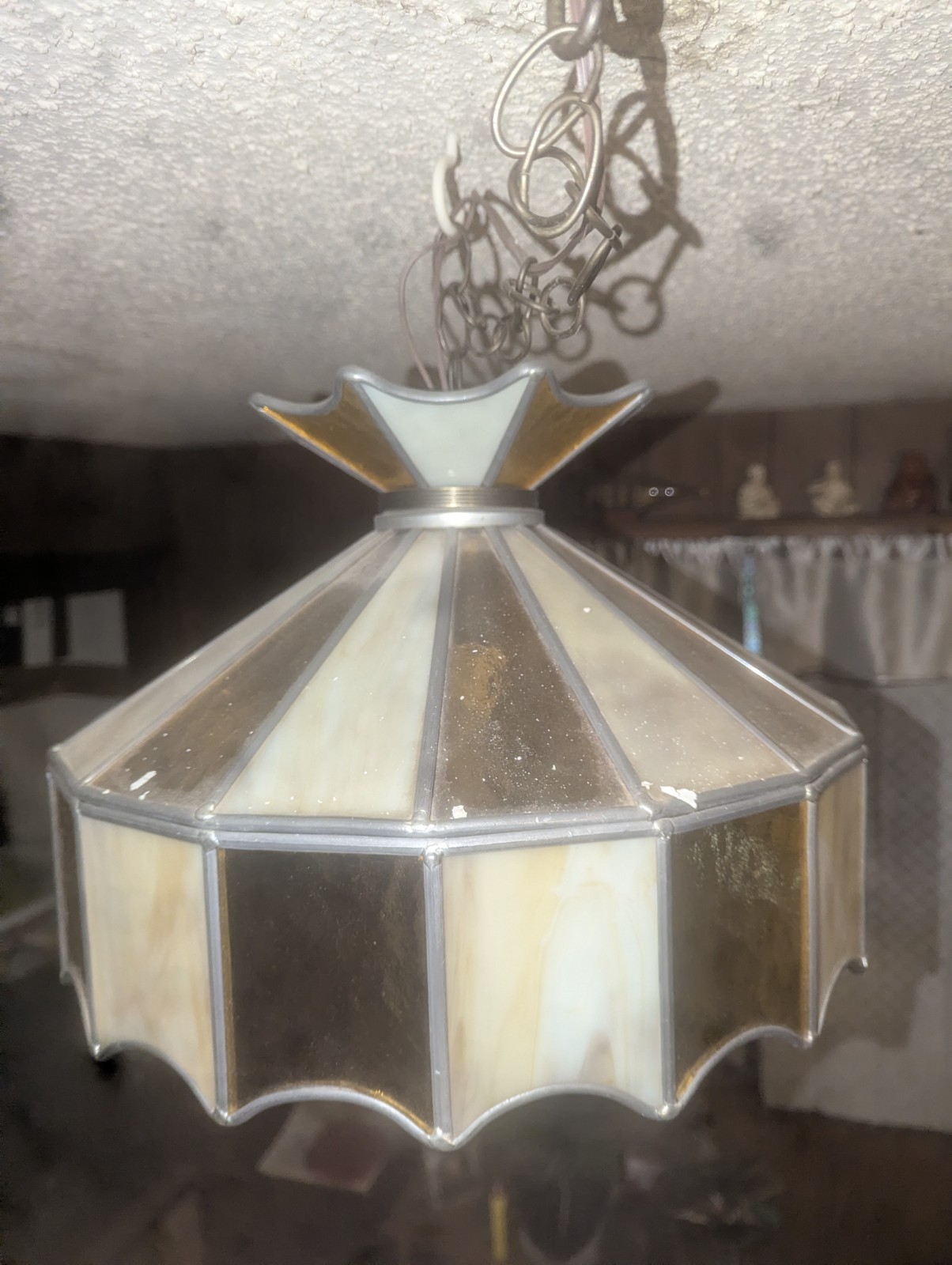 vintage tiffany style stained glass hanging lamp vintage tiffany style stained glass hanging lamp