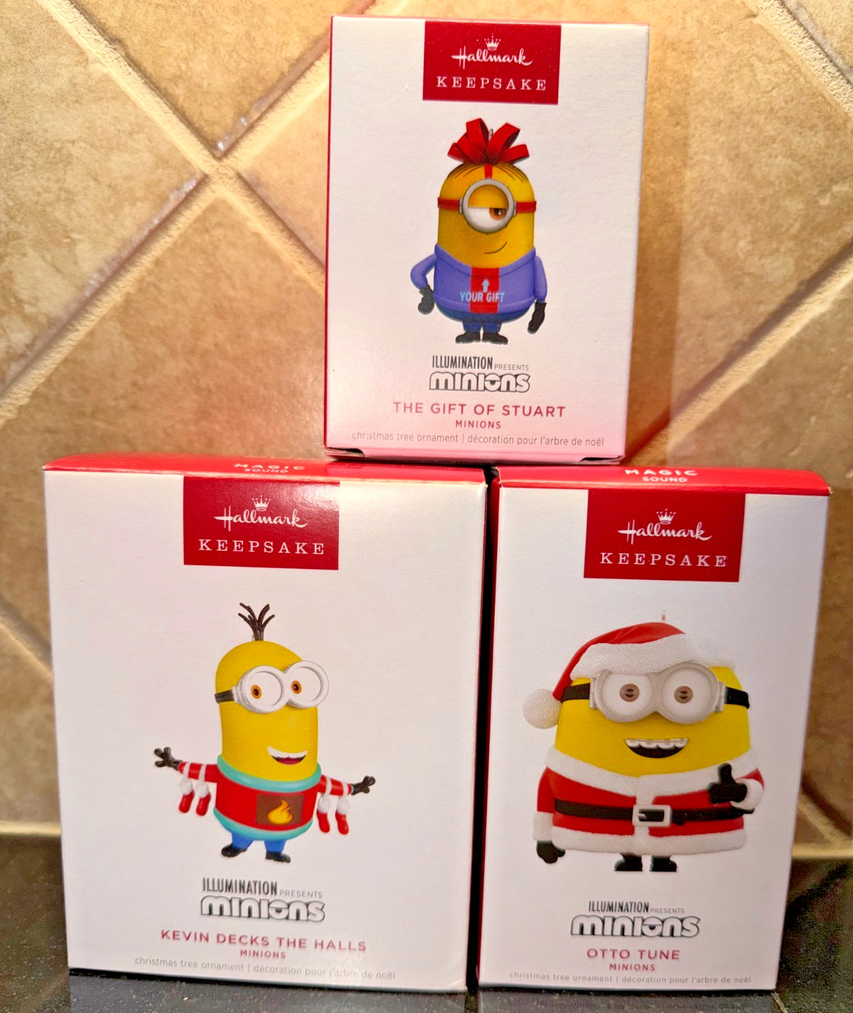 Hallmark Keepsake Ornaments MINIONS MAGIC Lot of 3 Otto Stuart Kevin NEW Hallmark Keepsake Ornaments MINIONS MAGIC Lot of 3 Otto Stuart Kevin NEW