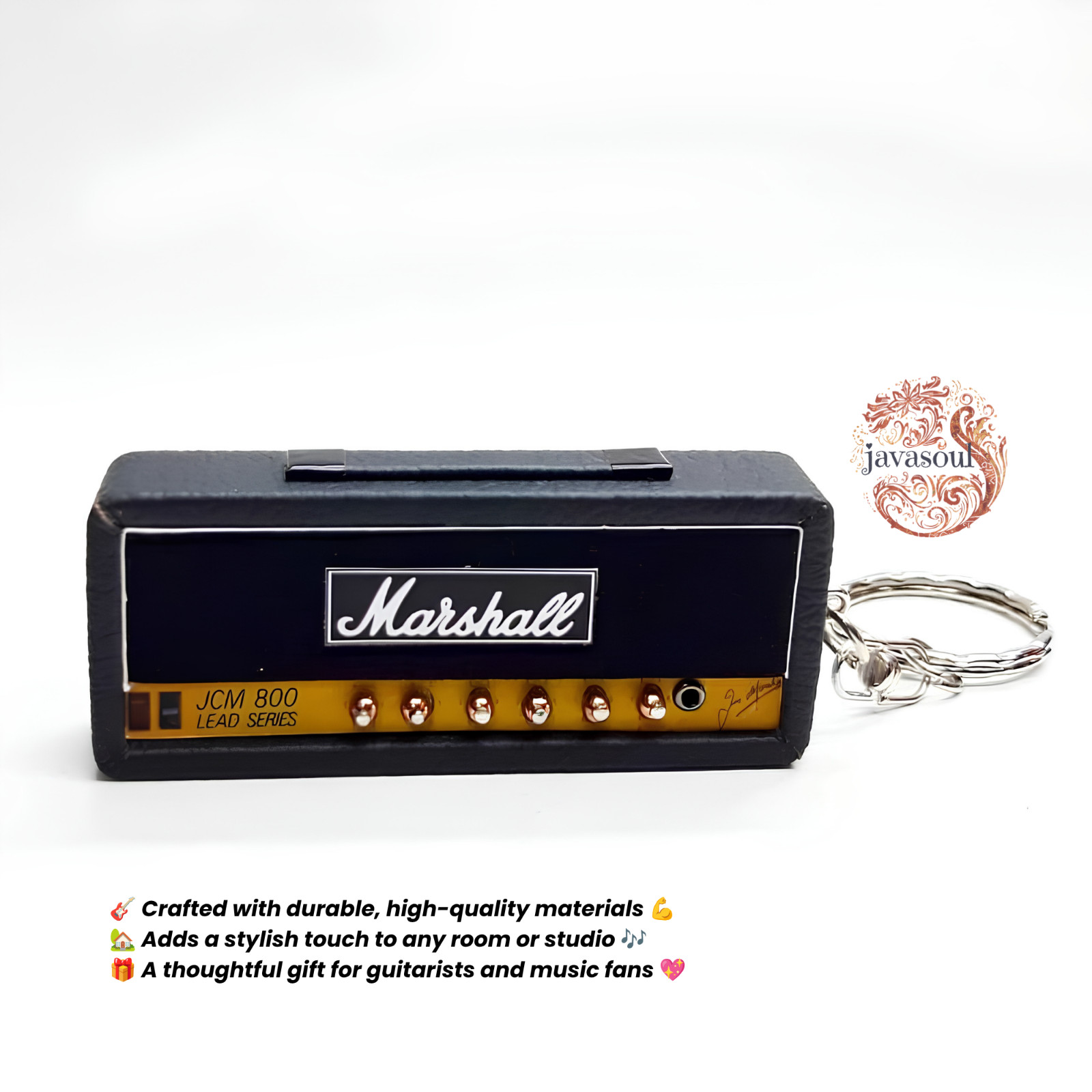 Mini Marshall JCM800 Amp Keychain Black 2 pcs – Handmade Guitar Gift Mini Marshall JCM800 Amp Keychain Black 2 pcs – Handmade Guitar Gift