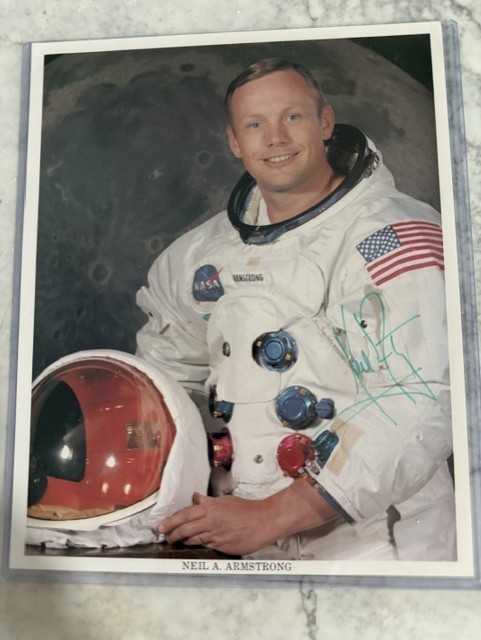 NEIL ARMSTRONG Autographed Signed Original 8 x 10 Uninscribed NASA Photo - 2 COA