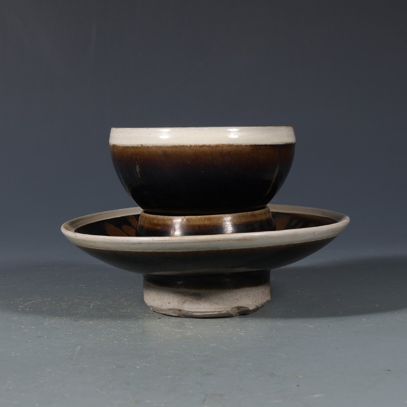 3.3" China Jingdezhen Song Cizhou Kiln Porcelain Tea Cup Set 3.3" China Jingdezhen Song Cizhou Kiln Porcelain Tea Cup Set