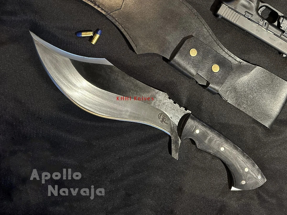 Apollo Navaja, blacksmith forged big badass knife by Camarena & KHHI Apollo Navaja, blacksmith forged big badass knife by Camarena & KHHI