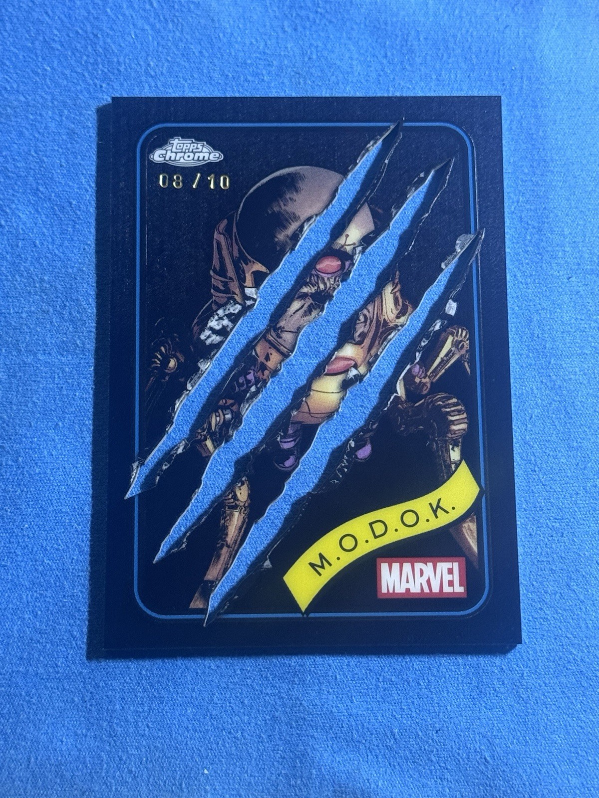 2025 Topps Chrome Black Refractor Clawed /10 - Marvel - M.O.D.O.K #117 2025 Topps Chrome Black Refractor Clawed /10 - Marvel - M.O.D.O.K #117