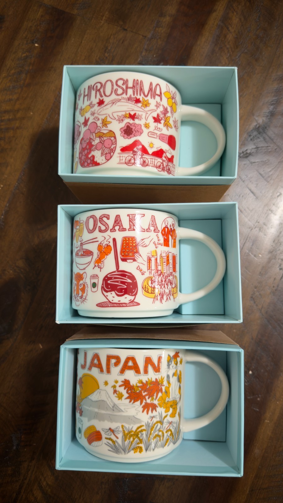 Starbucks Japan Been There Mugs 3 pcs – Osaka, Japan, Hiroshima with box Starbucks Japan Been There Mugs 3 pcs – Osaka, Japan, Hiroshima with box