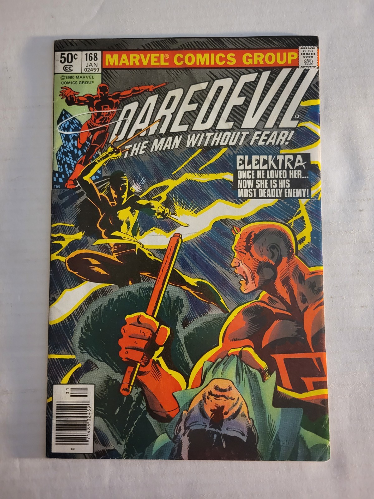 Daredevil 168 NEWSSTAND 1st App & Origin Elektra Bronze Age 1981 Mid Grade NYCC Daredevil 168 NEWSSTAND 1st App & Origin Elektra Bronze Age 1981 Mid Grade NYCC