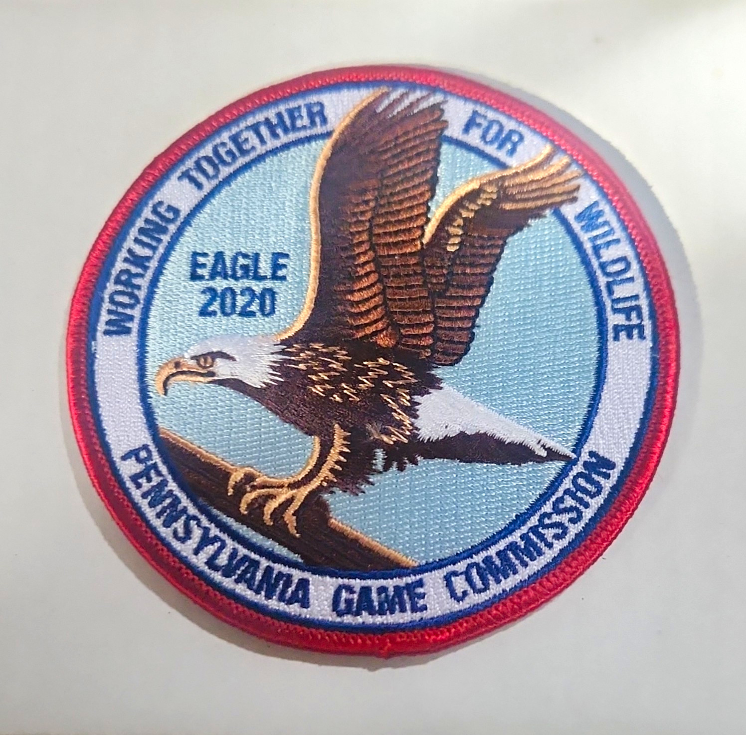 Pennsylvania Game Commission Eagle 2020 “Working Together for Wildlife” Patch Pennsylvania Game Commission Eagle 2020 “Working Together for Wildlife” Patch