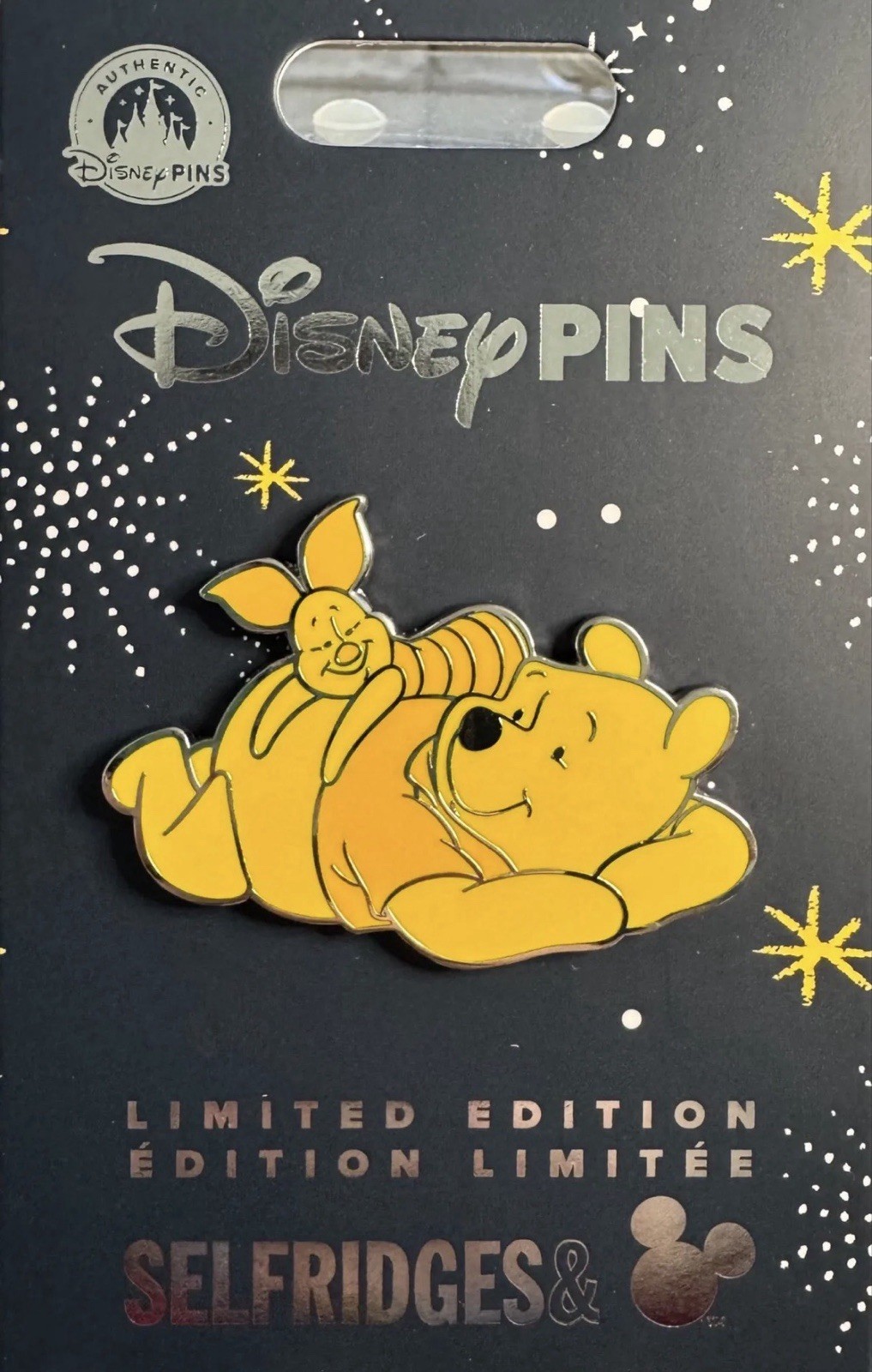 Disney Selfridges Winnie the Pooh & Piglet Exclusive Jumbo Pin LE 1500 Disney Selfridges Winnie the Pooh & Piglet Exclusive Jumbo Pin LE 1500