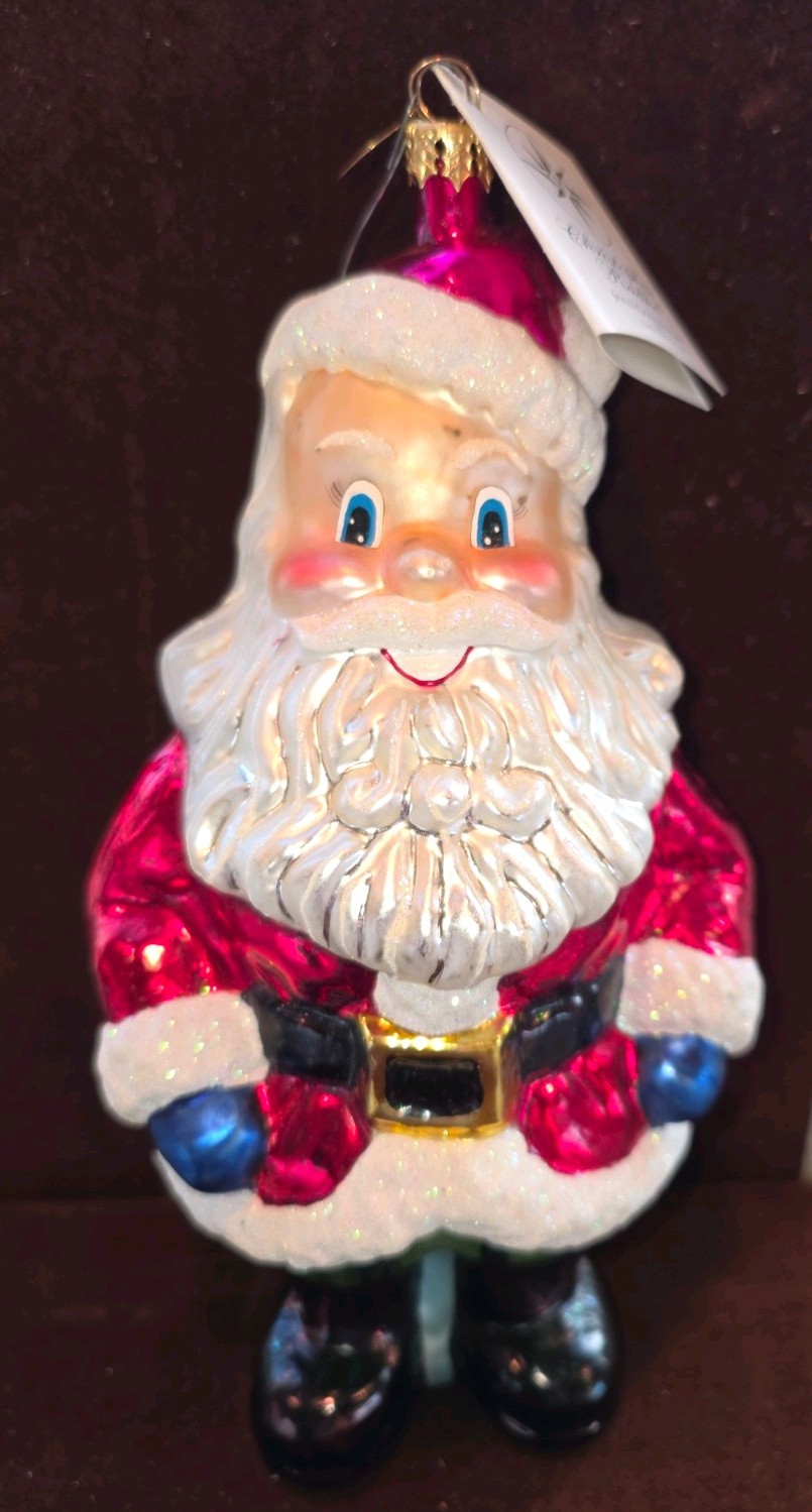 Christopher Radko Santa Christmas 9" Ornament RARE ITEM Limited Edition Christopher Radko Santa Christmas 9" Ornament RARE ITEM Limited Edition