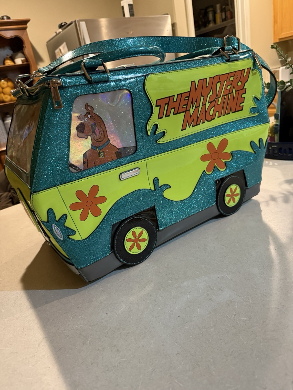 DollsKill x Scooby-Doo 'Mystery Machine' Bag Purse - Sparkling Glitter DollsKill x Scooby-Doo 'Mystery Machine' Bag Purse - Sparkling Glitter