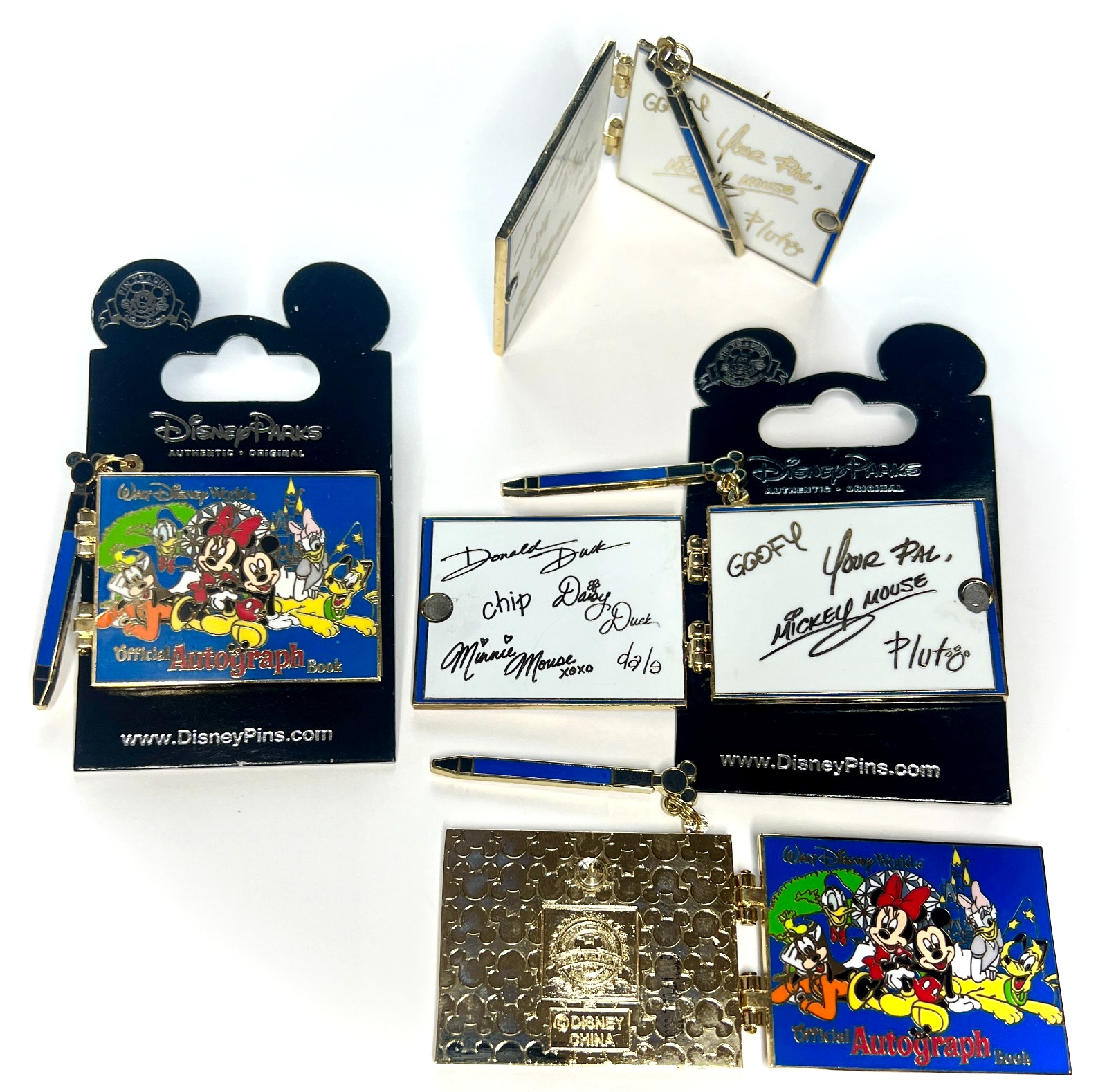 NEW Walt Disney PIN Official Autograph Book/Pen Mickey & Pals Opens 2010 Retired NEW Walt Disney PIN Official Autograph Book/Pen Mickey & Pals Opens 2010 Retired