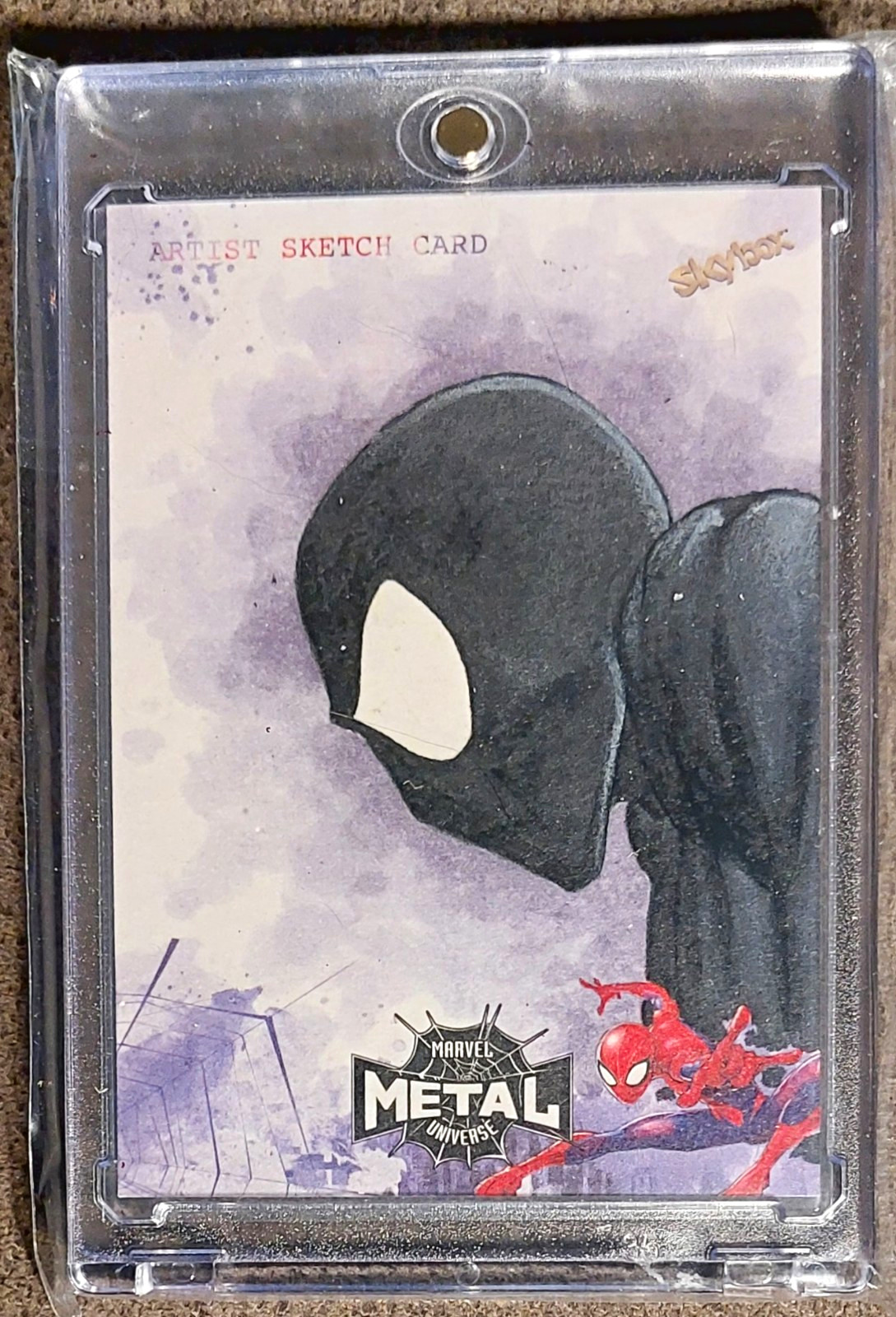 Upper Deck 2021 Marvel Metal Universe Spider-Man 1/1 Sketch Auto Angel S. Aviles Upper Deck 2021 Marvel Metal Universe Spider-Man 1/1 Sketch Auto Angel S. Aviles