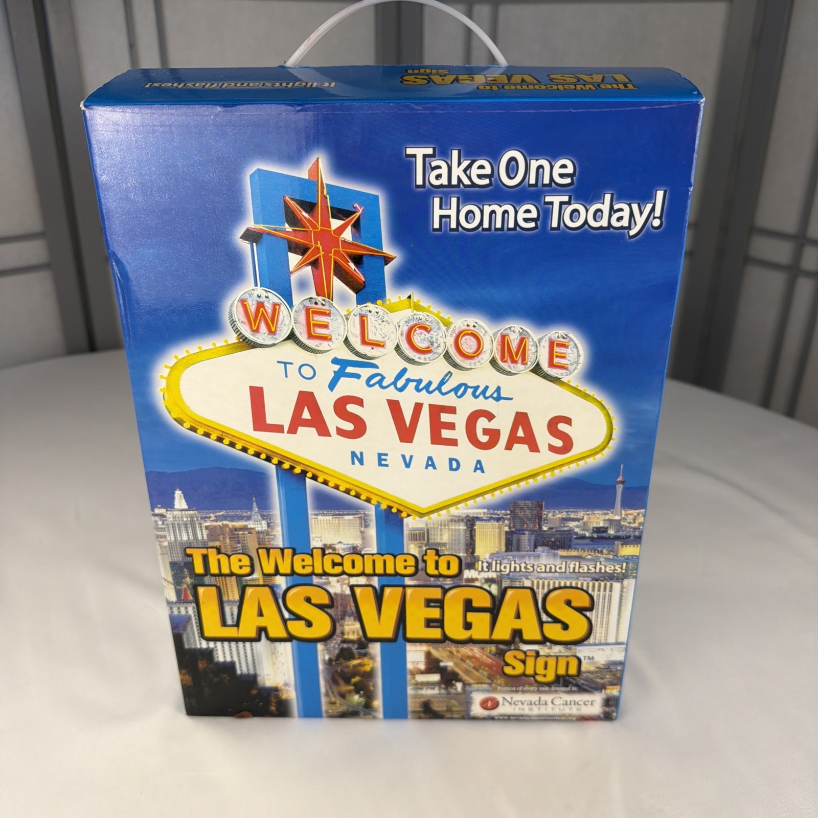 Vintage Welcome to Fabulous LAS VEGAS Sign Nevada Cancer Institute- lights Up Vintage Welcome to Fabulous LAS VEGAS Sign Nevada Cancer Institute- lights Up