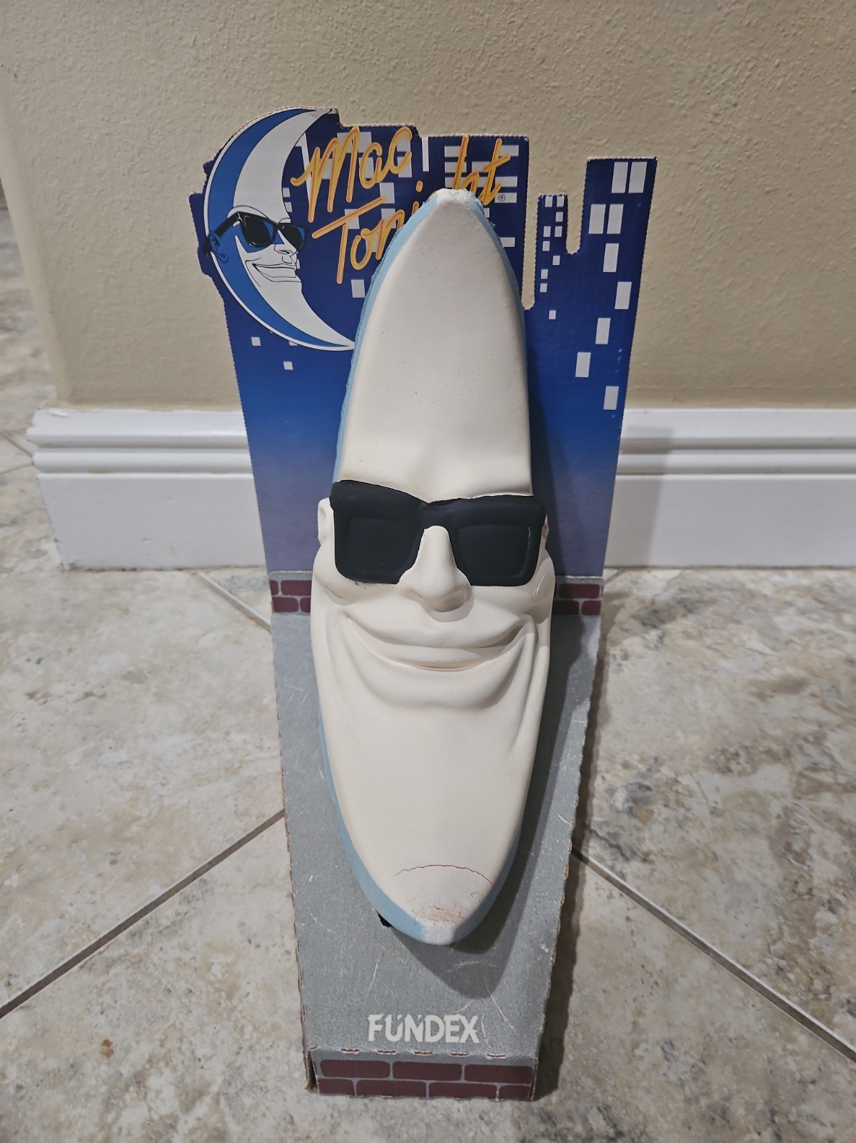 VINTAGE ORIGINAL 1988 FUNDEX MCDONALD'S MAC TONIGHT - MOON MAN - FOAM HEAD