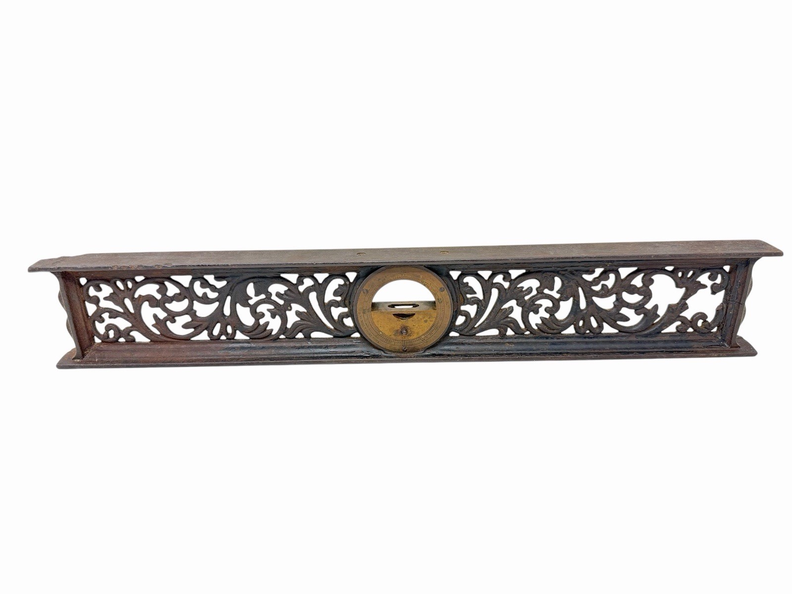 Antique Davis Level & Tool Co. Cast Iron 18" Long Inclinometer & Level *DAMAGED* Antique Davis Level & Tool Co. Cast Iron 18" Long Inclinometer & Level *DAMAGED*