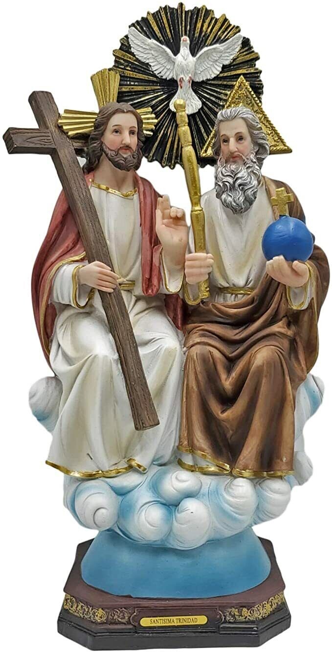 Santísima Trinidad 16" Padre,Hijo Y Espíritu Santo Religious Statue Holy Trinity Santísima Trinidad 16" Padre,Hijo Y Espíritu Santo Religious Statue Holy Trinity