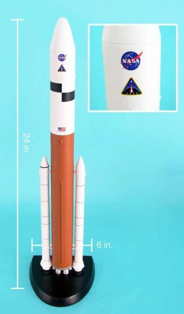 NASA Alliant Boeing Ares V Cargo Launch Vehicle Rocket Desk Top 1/200 SC Model NASA Alliant Boeing Ares V Cargo Launch Vehicle Rocket Desk Top 1/200 SC Model