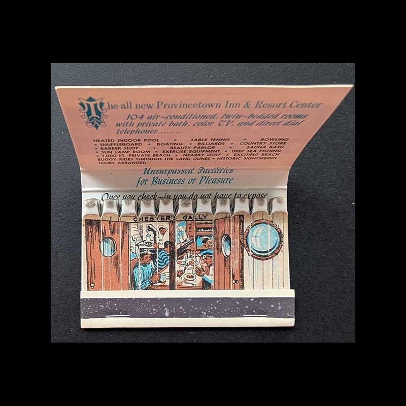 Feature Matchbook Full Book Provincetown Inn & Motel Provincetown Cape Cod MA Feature Matchbook Full Book Provincetown Inn & Motel Provincetown Cape Cod MA