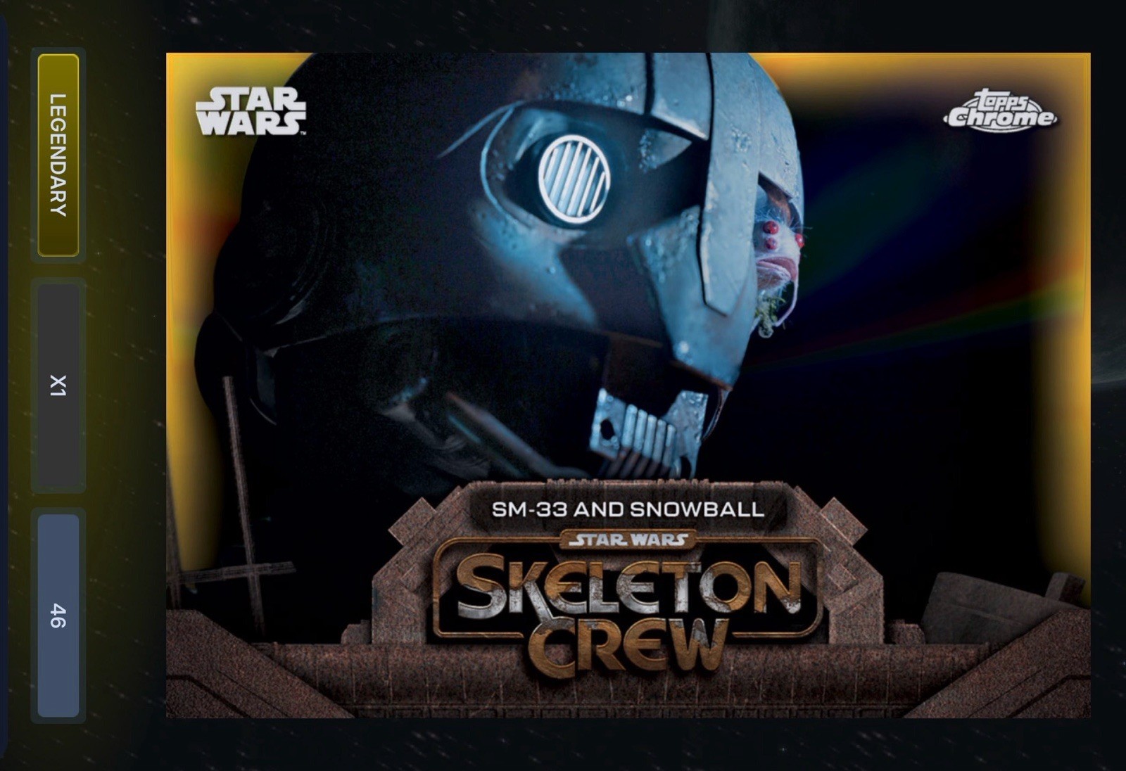 DIGITAL 2025 Topps Star Wars SM-33 & Snowball Gold Refractor /50 DIGITAL 2025 Topps Star Wars SM-33 & Snowball Gold Refractor /50