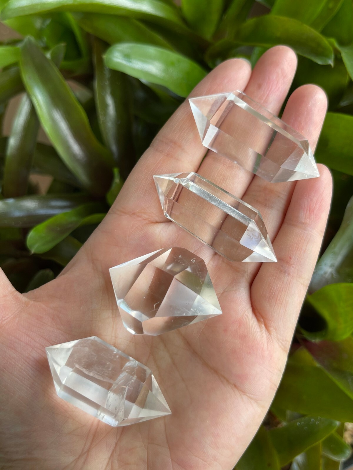Premium Clear Quartz Six-Sided Polished Double Terminated Points, Pick A Weight Premium Clear Quartz Six-Sided Polished Double Terminated Points, Pick A Weight