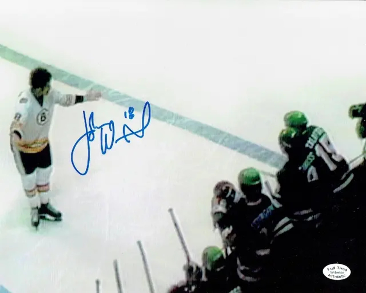 John Wensink Boston Bruins Autographed 8x10 Photo Full Time coa