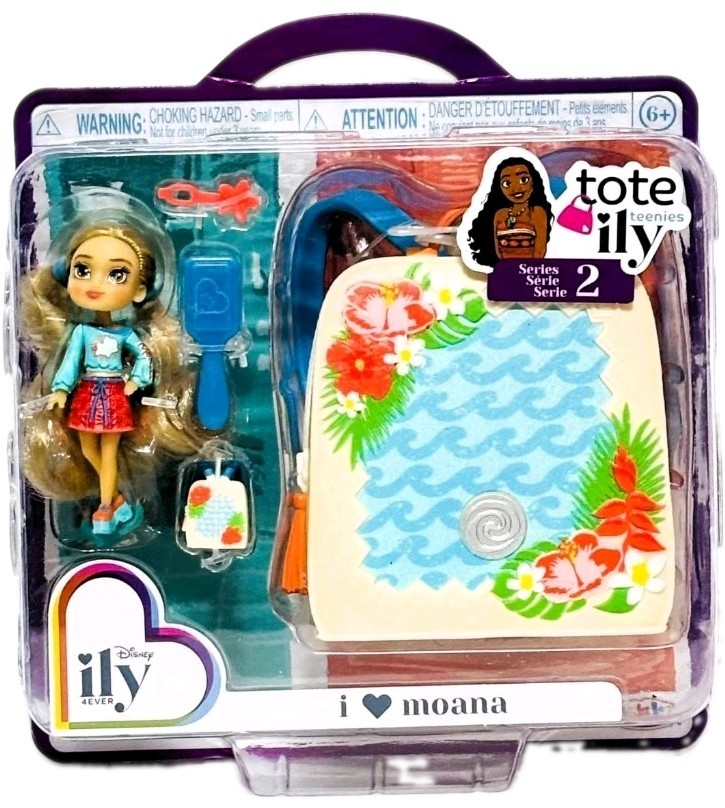 Disney ily 4EVER Tote Ily Teenies Series I Love Moana 2-Inch Mini Doll. New Disney ily 4EVER Tote Ily Teenies Series I Love Moana 2-Inch Mini Doll. New