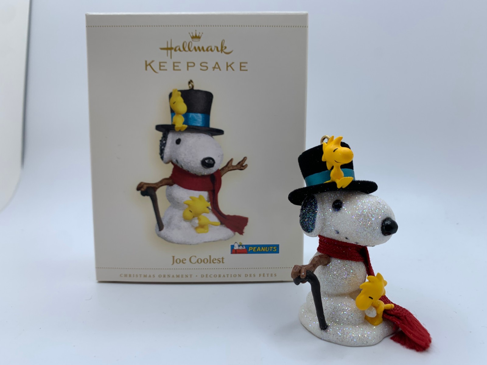 Hallmark Peanuts VTG. Snoopy/Woodstock "Joe Coolest"  Ornament (2006) NEW