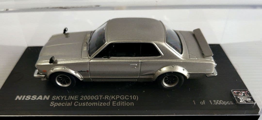 Nissan Skyline GT-R KPGC10 Hakosuka 1/43 Limited Edition Diecast Model, Silver