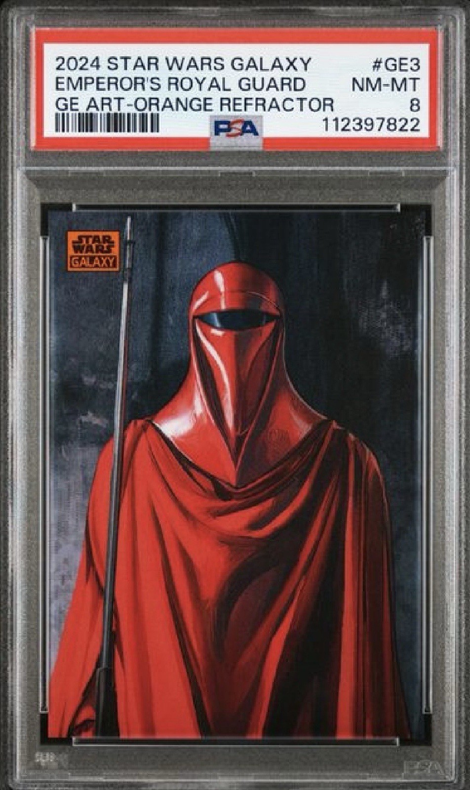 2024 Topps Star Wars Galaxy Emperor's Royal Guard Orange Parallel #’d /25 PSA 8 2024 Topps Star Wars Galaxy Emperor's Royal Guard Orange Parallel #’d /25 PSA 8