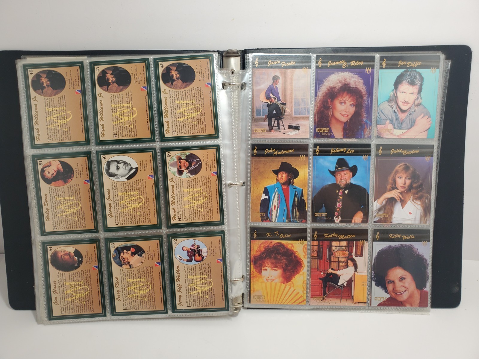 1992 Country Gold & Country Classics Trading Cards Binder Sets Near Complete 1992 Country Gold & Country Classics Trading Cards Binder Sets Near Complete