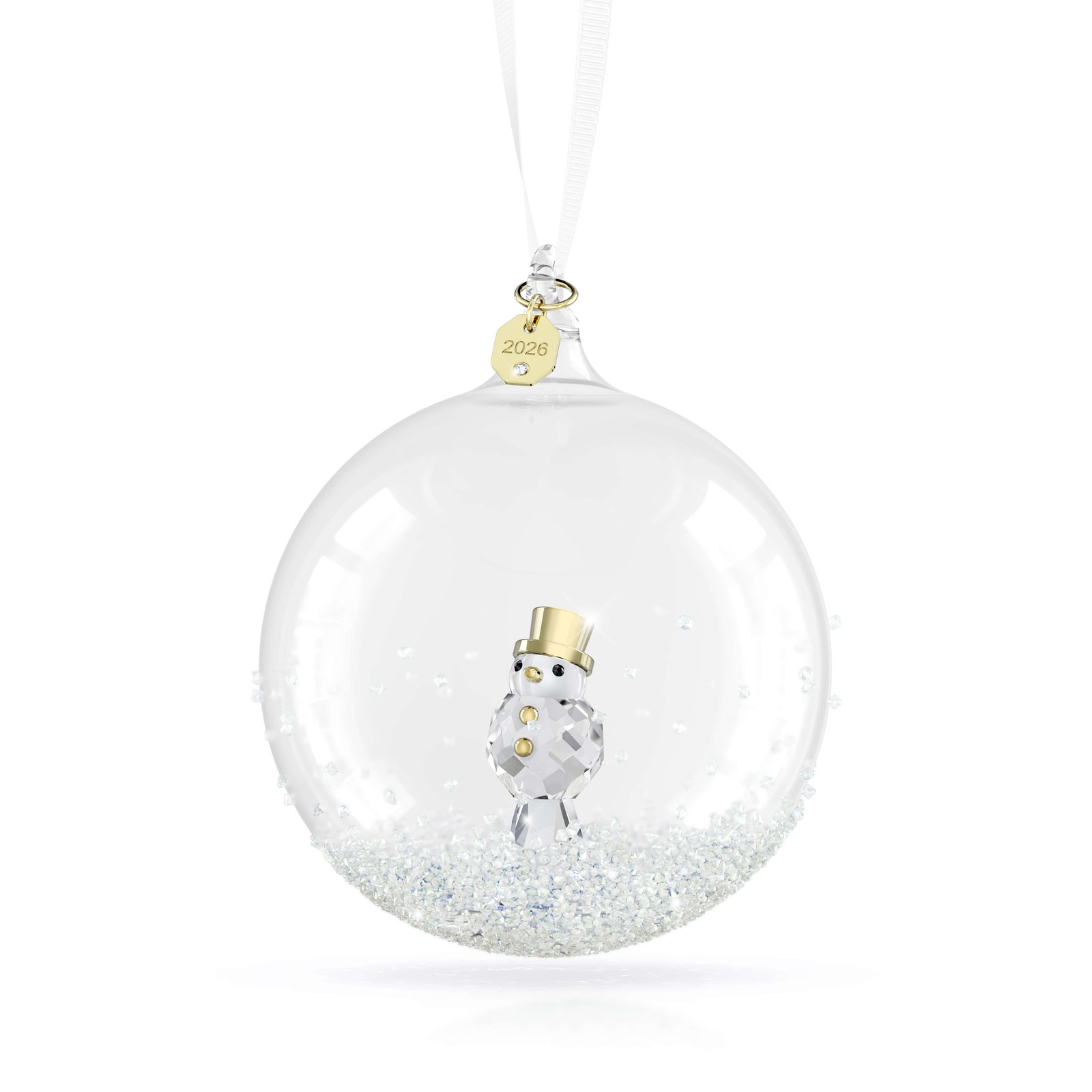 Swarovski Crystal Annual Edition Ball Ornament 2026, White, 5732528 Swarovski Crystal Annual Edition Ball Ornament 2026, White, 5732528