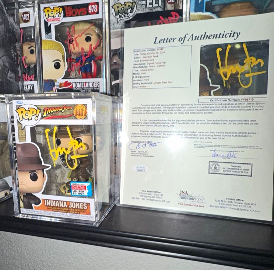Indiana Jones Signed by Harrison Ford JSA w/LOA Indiana Jones Signed by Harrison Ford JSA w/LOA