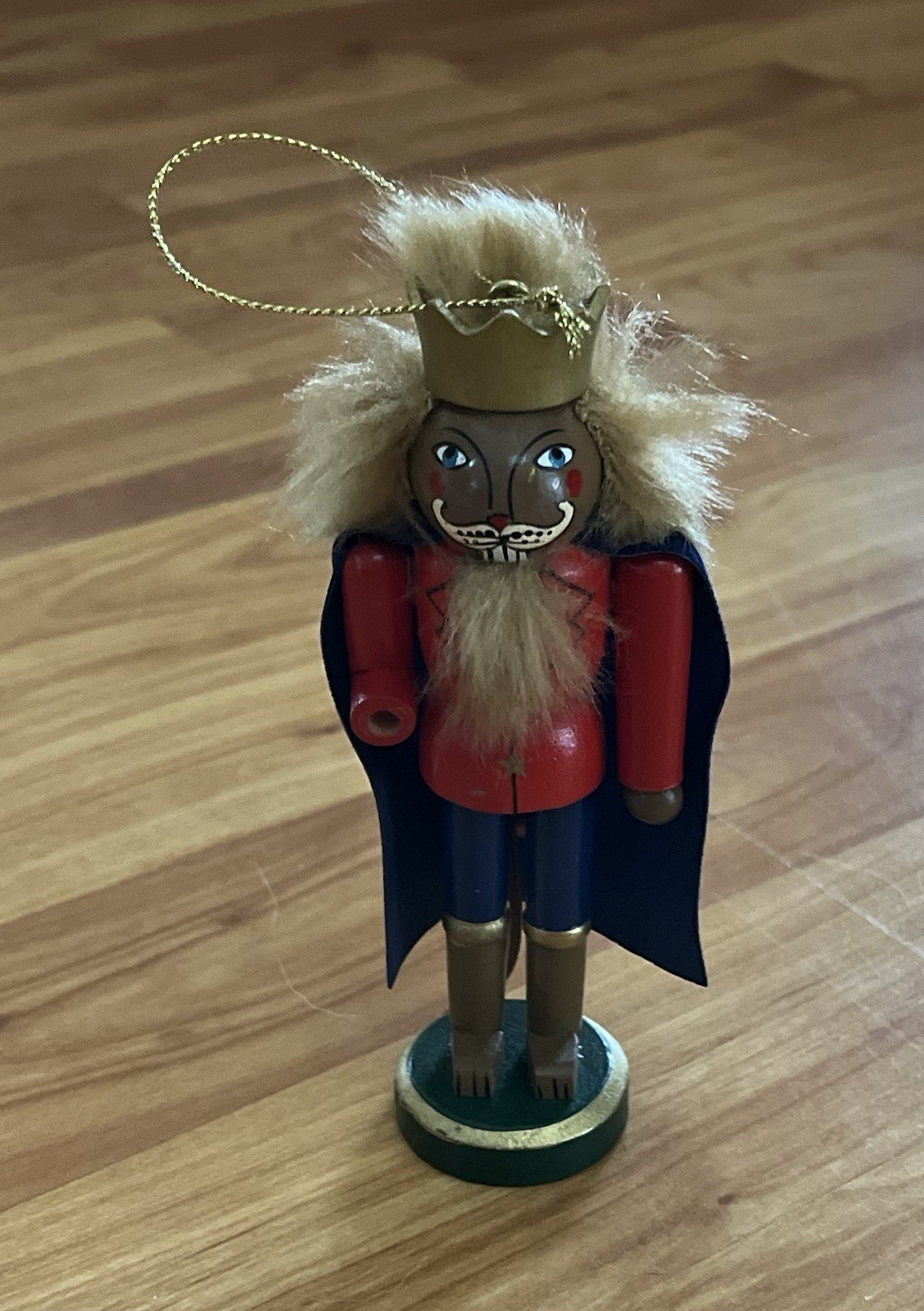 Nutcracker 5” Wooden Christmas Ornament Damaged- Missing Piece Of The Left Arm Nutcracker 5” Wooden Christmas Ornament Damaged- Missing Piece Of The Left Arm