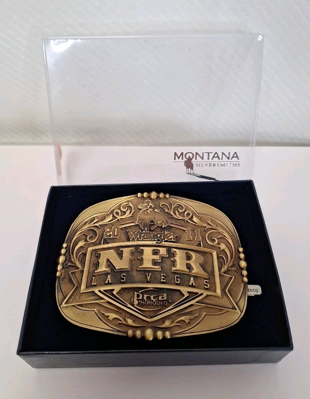NFR 2011 National Finals Rodeo Belt Buckle PRCA Wrangler Montana Silversmiths NFR 2011 National Finals Rodeo Belt Buckle PRCA Wrangler Montana Silversmiths