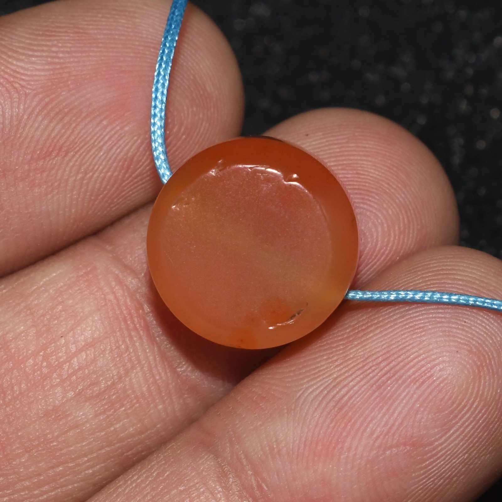 Genuine Ancient Tibetan Himalayan Carnelian Stone Bead in good Condition