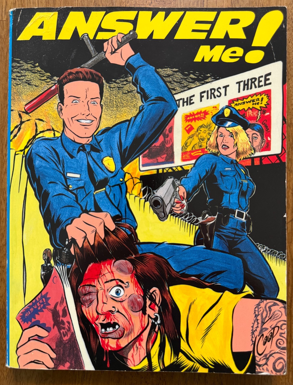 ANSWER ME THE FIRST THREE 1st Print AK Press Coop Cover Jim Debbie Goad