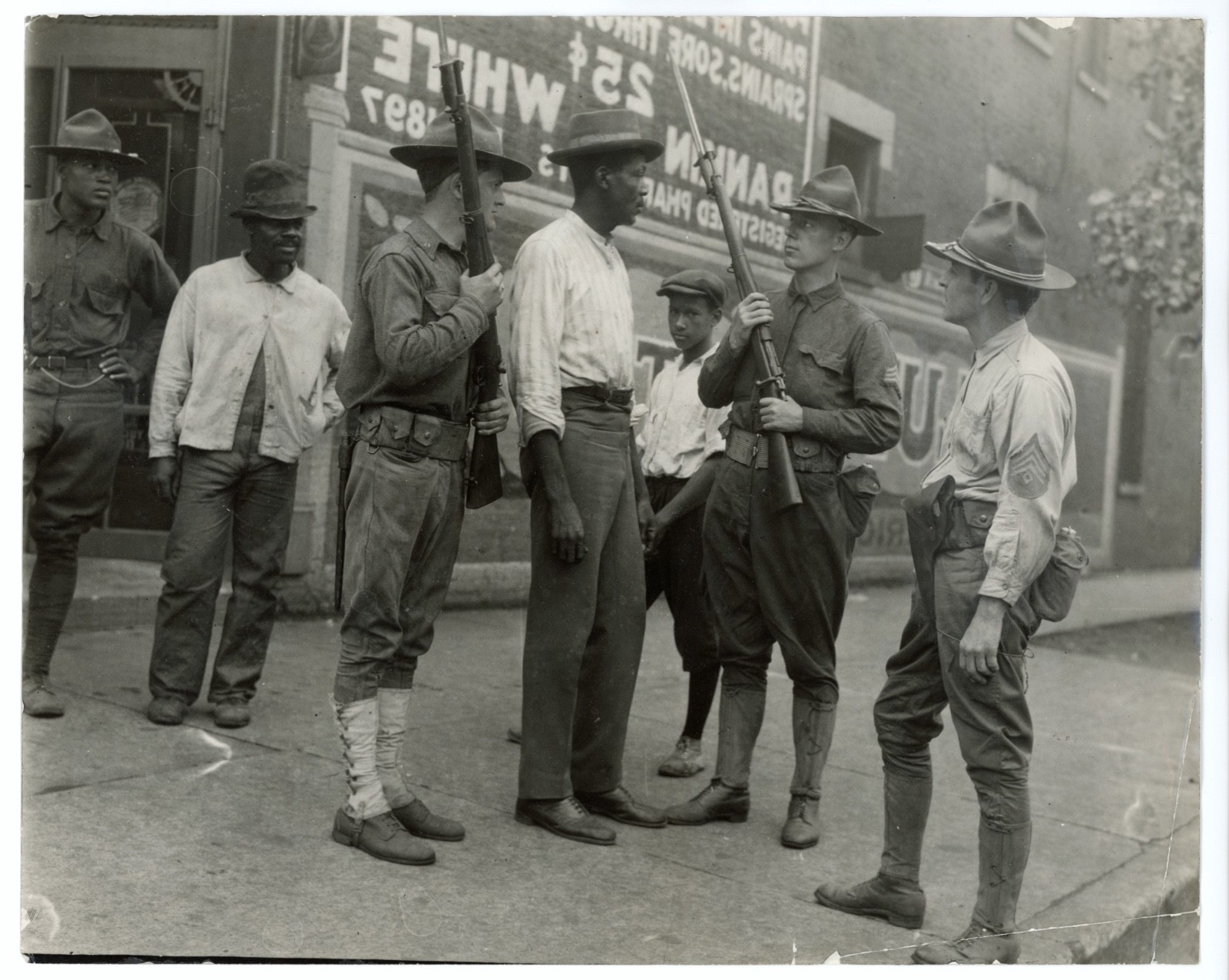 1919 orig. Chicago Race Riot Jun Fujita original photograph Illinois Nat. Guard 1919 orig. Chicago Race Riot Jun Fujita original photograph Illinois Nat. Guard