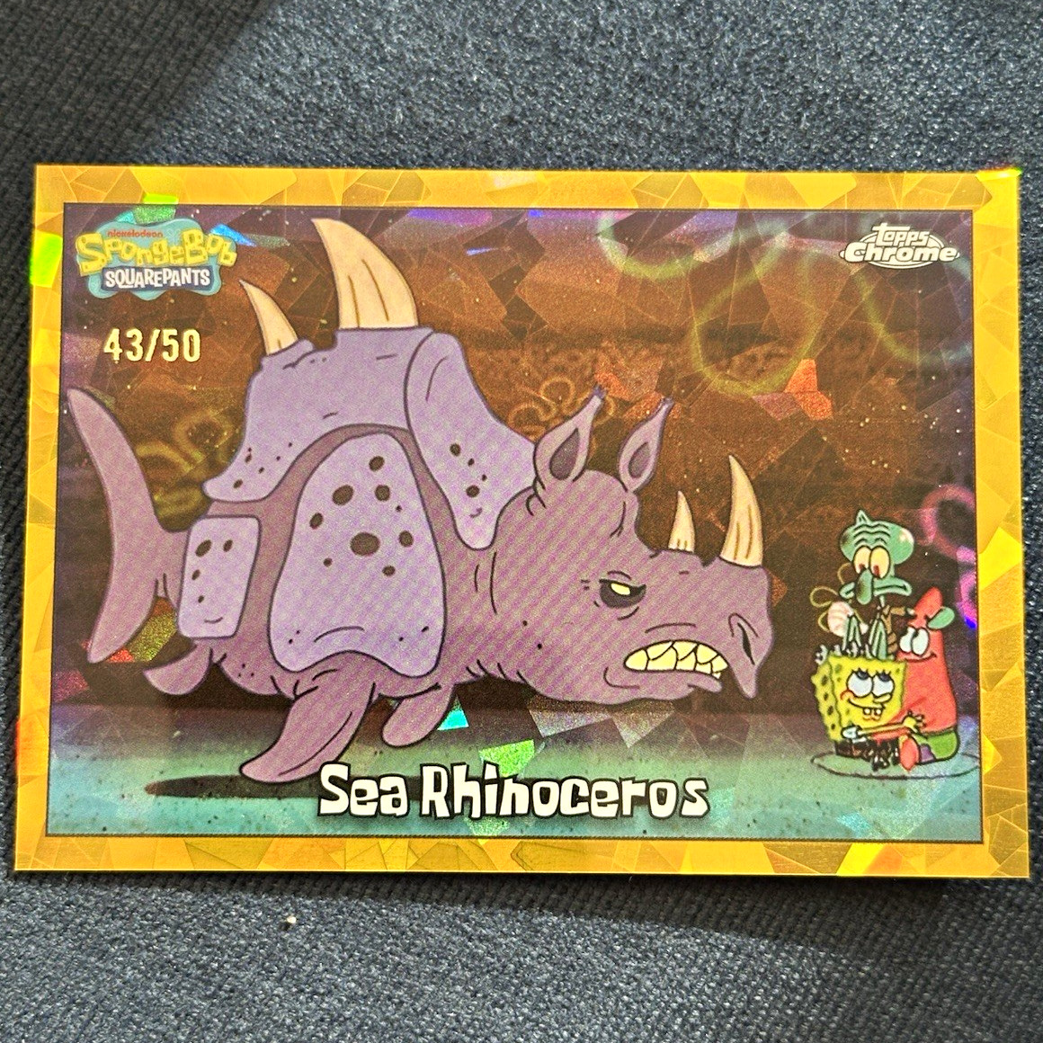 Topps 2025 Topps Chrome SpongeBob SquarePants #172 Sea Rhinoceros 43/50