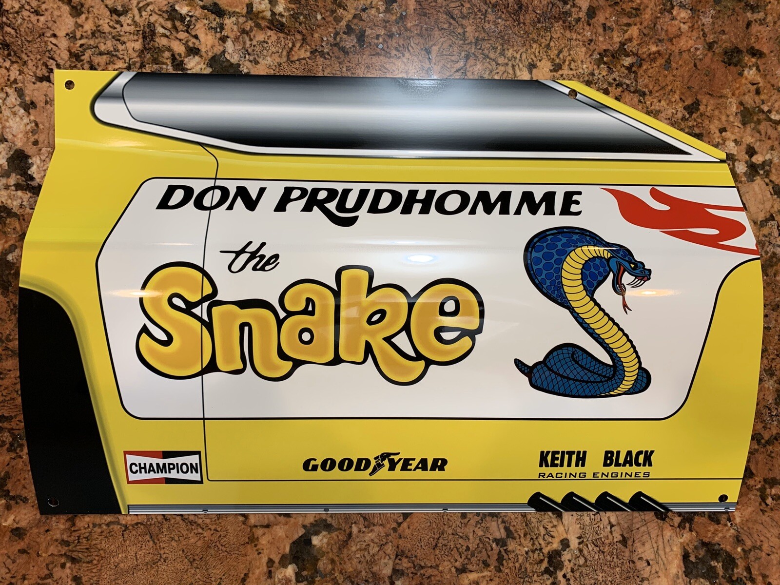WOWCurved SNAKE RACE CAR DRAG RACING Door Style Sign DRAGSTER Don Prudhomme WOWCurved SNAKE RACE CAR DRAG RACING Door Style Sign DRAGSTER Don Prudhomme