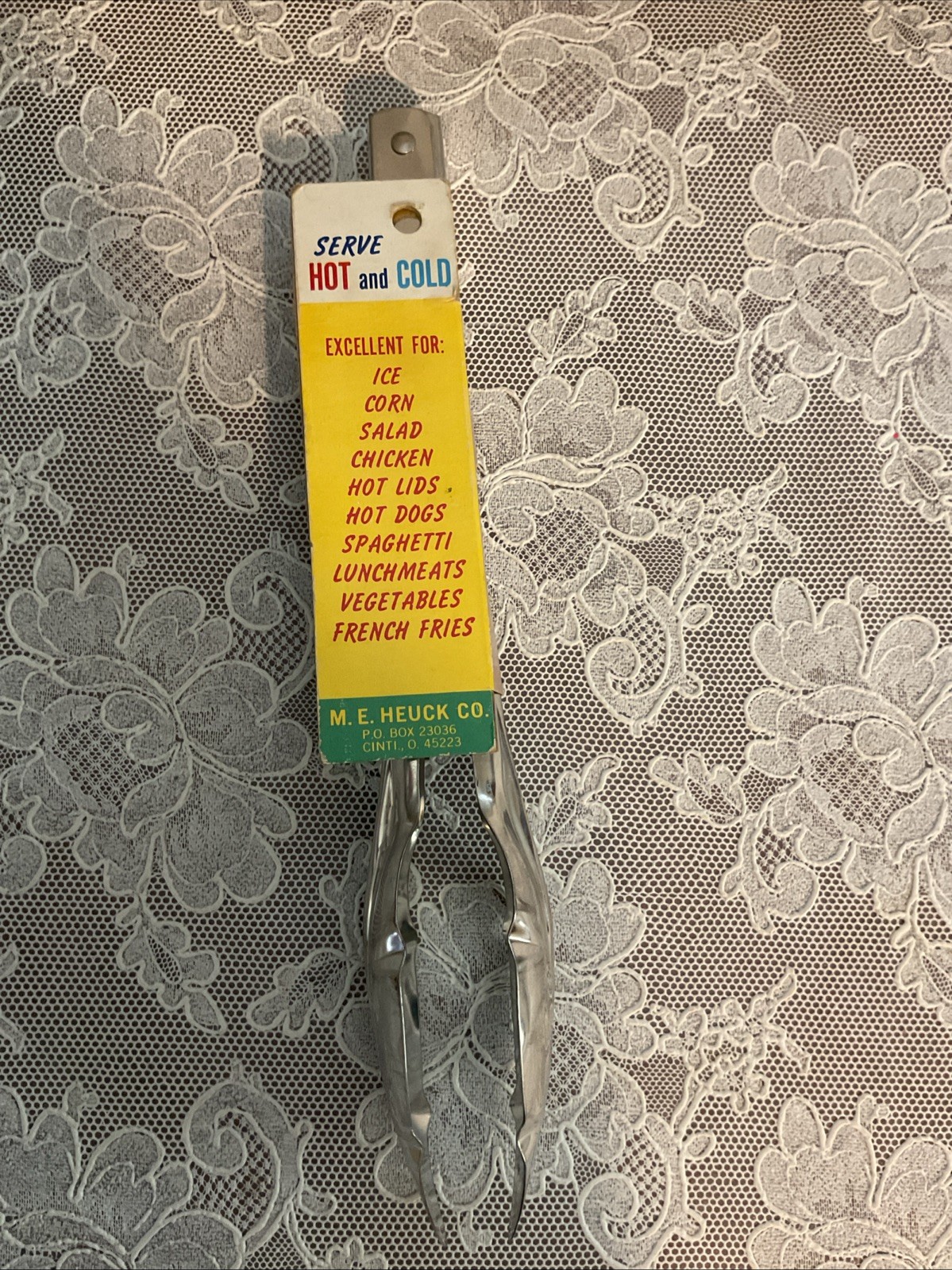 Vintage M. E. Heuck Co 9” Tongs Grabber NEW Old Stock In Package Vintage M. E. Heuck Co 9” Tongs Grabber NEW Old Stock In Package