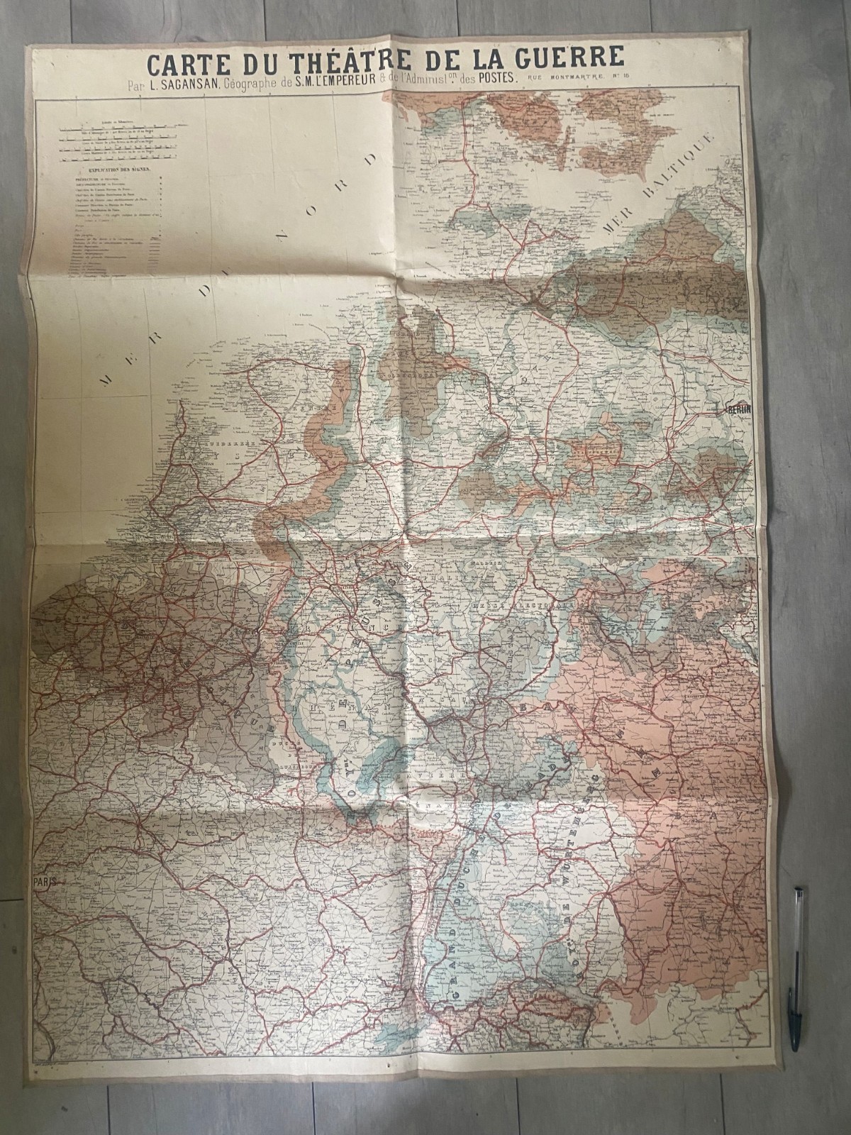 1870 Map of the Theatre of War Sagansan France Prussia canvas 100x70 1870 Map of the Theatre of War Sagansan France Prussia canvas 100x70