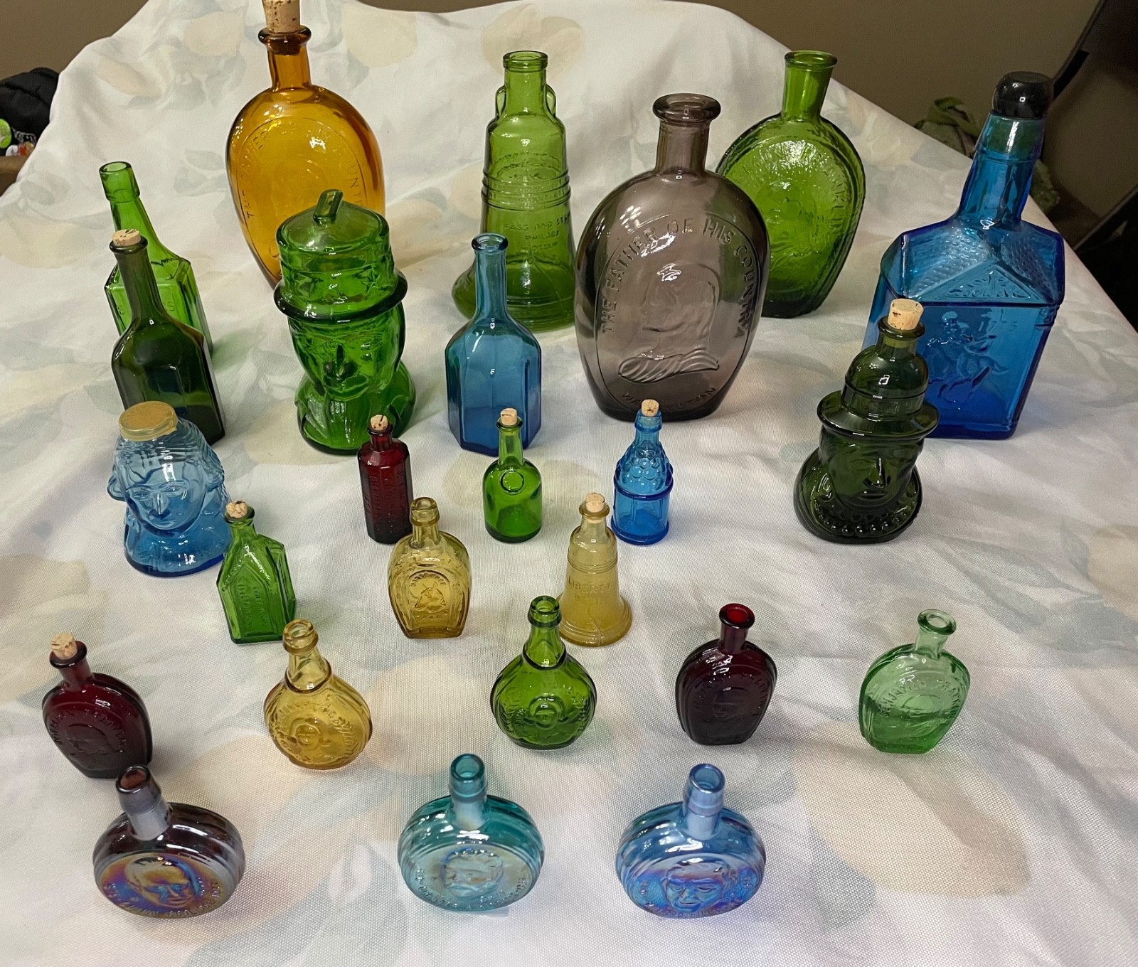 Lot of 25 Antique Wheaton Glass Antique glass bottles