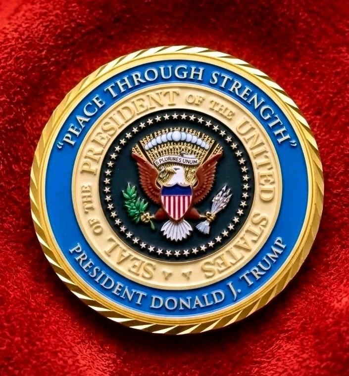 Super Rare Authentic President Donald J Trump Gaza Peace Deal 3" Challenge Coin Super Rare Authentic President Donald J Trump Gaza Peace Deal 3" Challenge Coin
