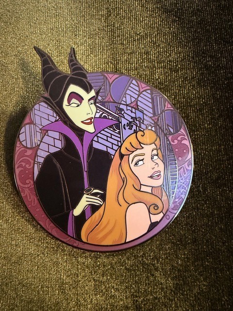Maleficent Aurora Sleeping Beauty Timeless DaVinci Fantasy Pin LE 75 #34 Jumbo