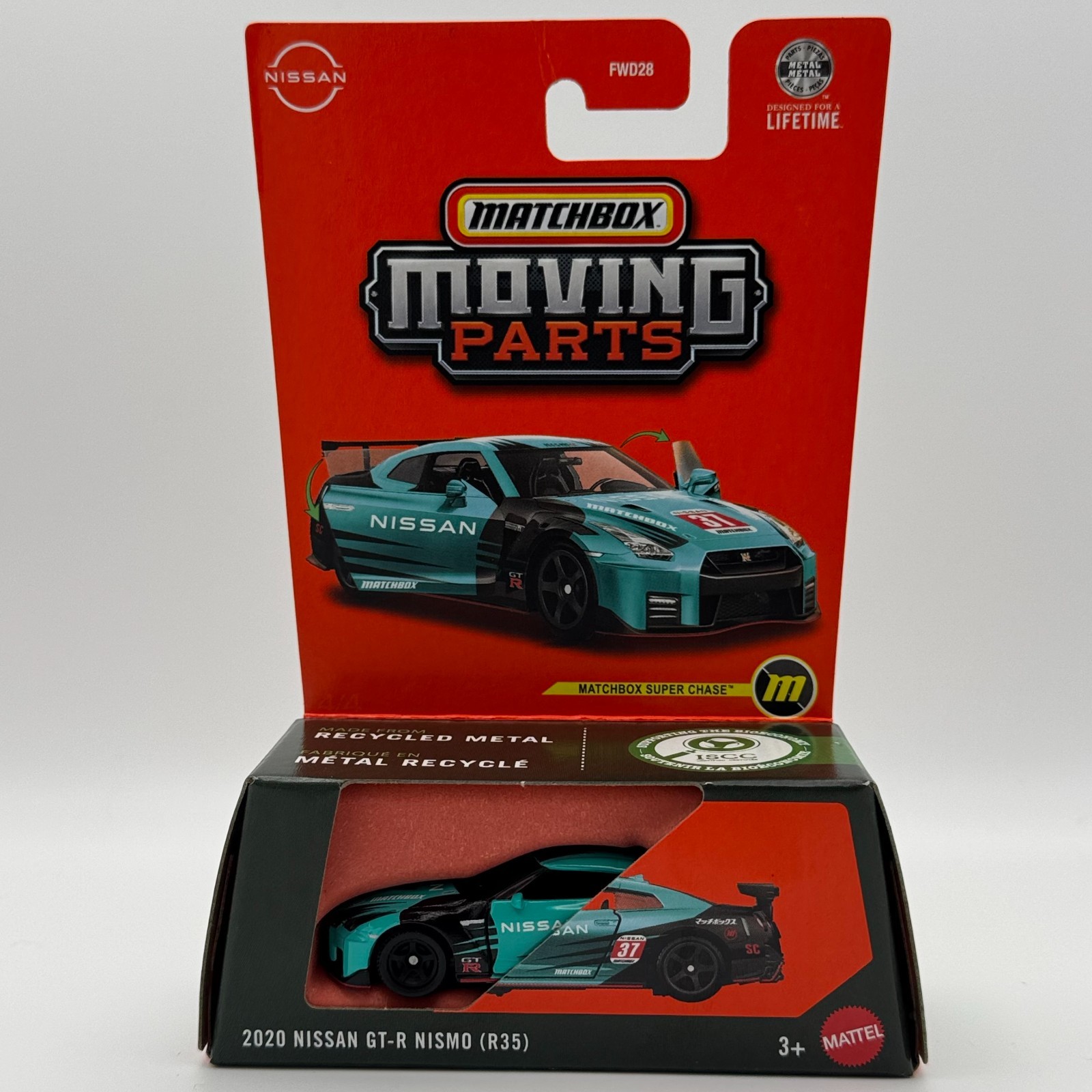 2020 Nissan GT-R Nismo (R35) SUPER CHASE - 2026 Matchbox Moving Parts 1:64 New